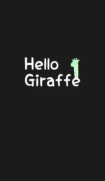 [LINE着せ替え] Hello Giraffe white 5の画像1