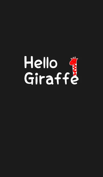 [LINE着せ替え] Hello Giraffe white 12の画像1