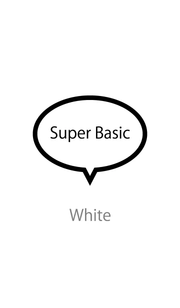 [LINE着せ替え] Super Basic Whiteの画像1