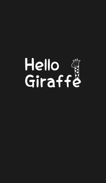 [LINE着せ替え] Hello Giraffe white 14の画像1