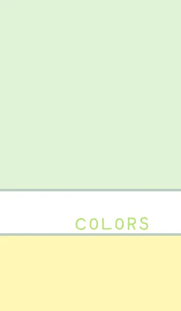 [LINE着せ替え] カラーズ*グリーン＆イエロー＆ホワイトの画像1