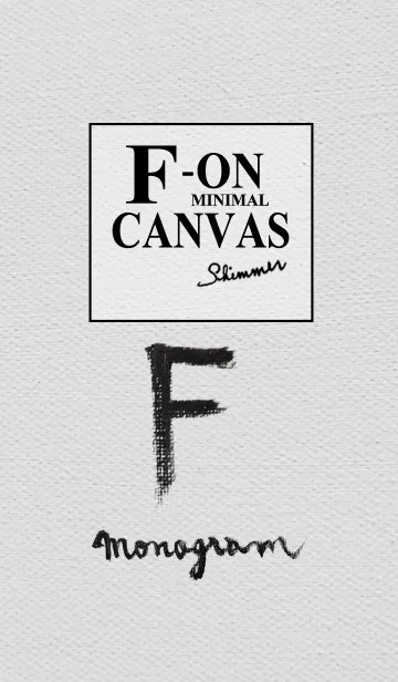 [LINE着せ替え] F on Canvas -Minimal-の画像1