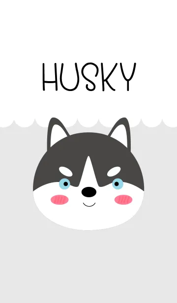 [LINE着せ替え] Lovely Siberian Husky Dog(jp)の画像1