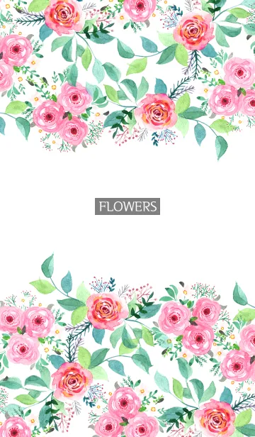 [LINE着せ替え] water color flowers_516の画像1