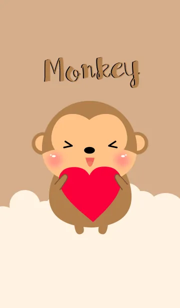 [LINE着せ替え] So Cute Monkey Theme(jp)の画像1