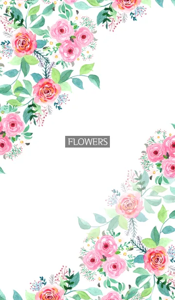 [LINE着せ替え] water color flowers_519の画像1