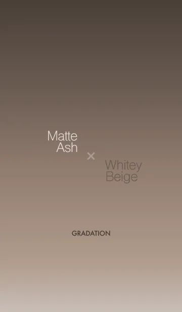 [LINE着せ替え] MatteAsh×WhiteyBeige <大人カラーリング>の画像1