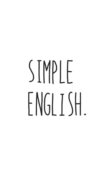 [LINE着せ替え] Simple English.の画像1