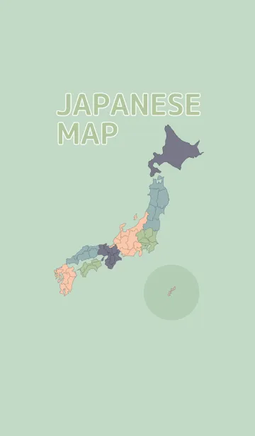 [LINE着せ替え] 実用★日本地図[大人カラーB]の画像1