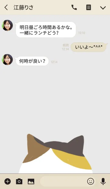 [LINE着せ替え] 三毛ネコの画像3