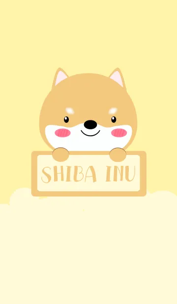 [LINE着せ替え] Simple Cute Love Shiba Inu Theme (jp)の画像1