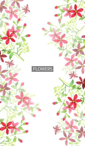 [LINE着せ替え] water color flowers_523の画像1