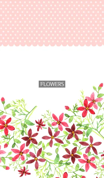 [LINE着せ替え] water color flowers_521の画像1