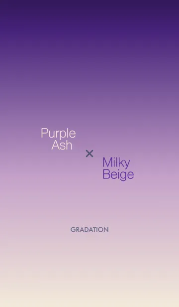 [LINE着せ替え] PurpleAsh×MilkyBeige <大人カラーリング>の画像1