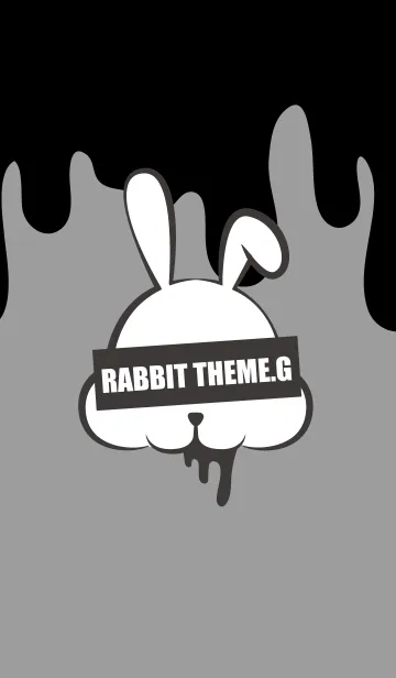 [LINE着せ替え] DARK RABBIT.GRAY 3の画像1