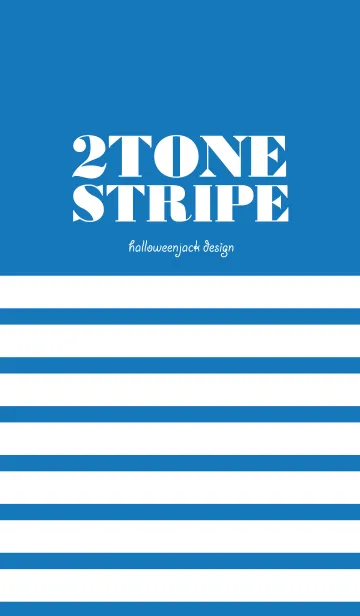 [LINE着せ替え] 大人の 2 TONE STRIPE - SkyBlueの画像1