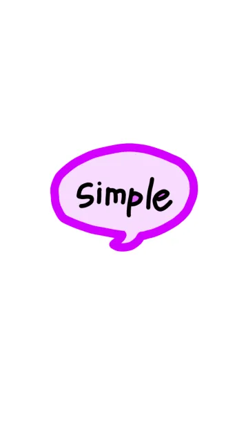 [LINE着せ替え] simple【むらさき】の画像1