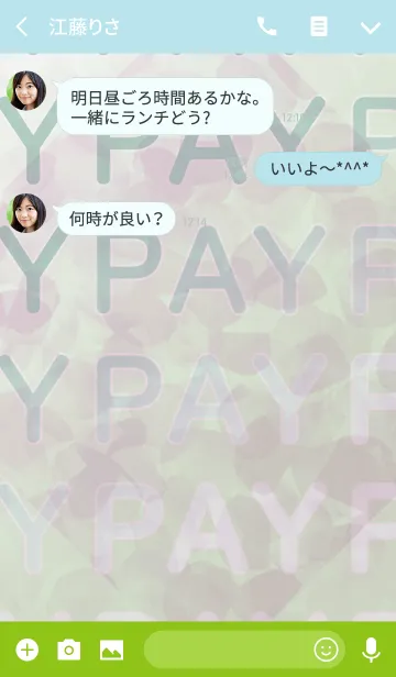 [LINE着せ替え] 大人のグリーンPAYの画像3