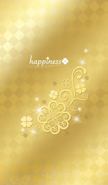 [LINE着せ替え] Happiness★大人の幸運を運ぶクローバーの画像1