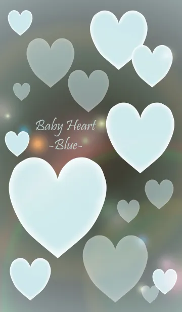 [LINE着せ替え] Baby Heart -Blue-の画像1