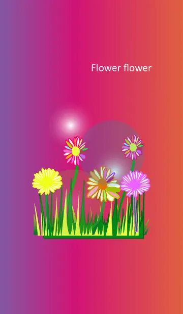 [LINE着せ替え] Rainbow flower flower flower3の画像1