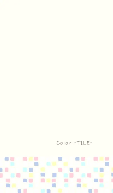 [LINE着せ替え] Color -TILE- 18の画像1