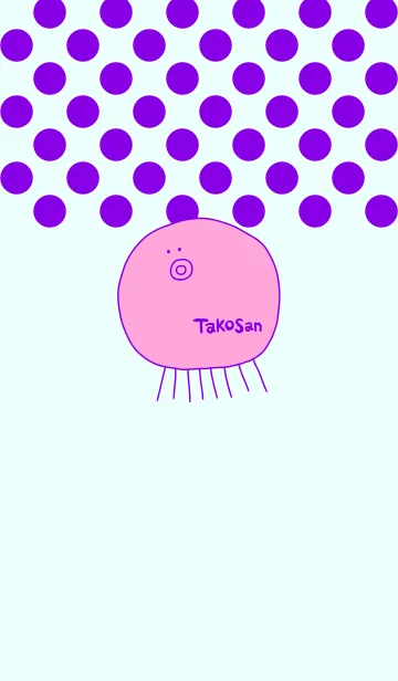 [LINE着せ替え] TAKOSAN murasaki 1の画像1