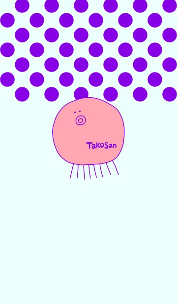 [LINE着せ替え] TAKOSAN murasaki 3の画像1