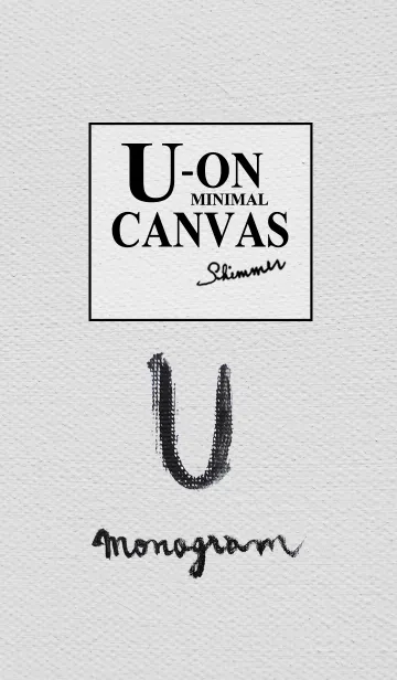 [LINE着せ替え] U on Canvas -Minimal-の画像1