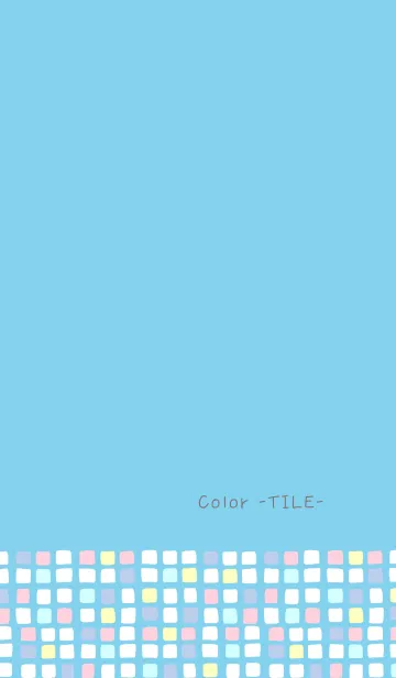 [LINE着せ替え] Color -TILE- 19の画像1