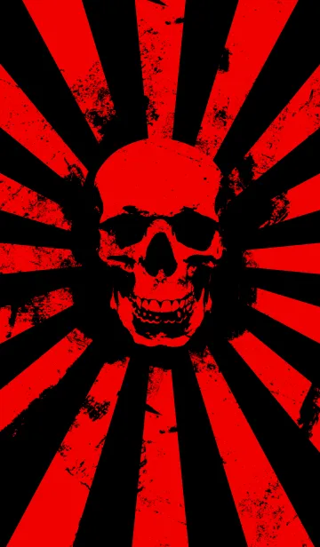 [LINE着せ替え] Skull - Red ＆ Black - Burstの画像1