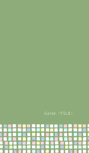 [LINE着せ替え] Color -TILE- 20の画像1