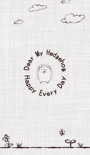 [LINE着せ替え] Dear My Hedgehog (Fabric)の画像1