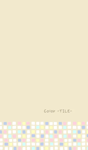 [LINE着せ替え] Color -TILE- 21の画像1