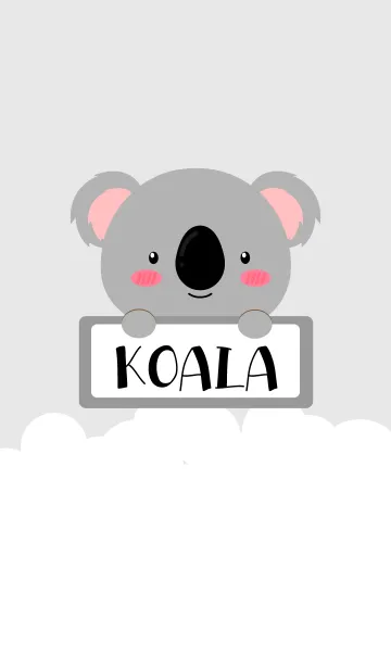 [LINE着せ替え] Simple Cute Love Koala Theme (jp)の画像1