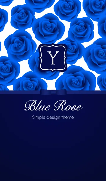 [LINE着せ替え] 大人の Beautiful Blue Roses [Y]の画像1