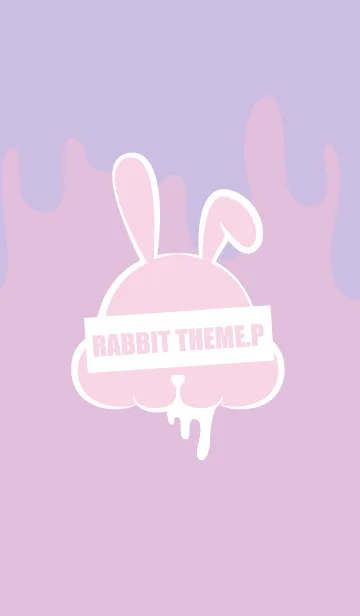 [LINE着せ替え] DARK RABBIT.PINK＆PURPLEの画像1