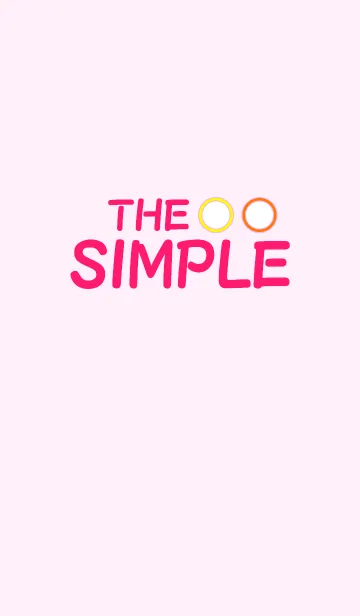 [LINE着せ替え] THE SIMPLE pink 1の画像1