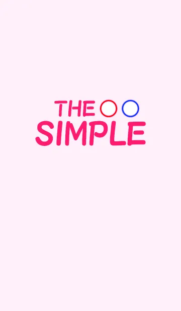 [LINE着せ替え] THE SIMPLE pink 3の画像1