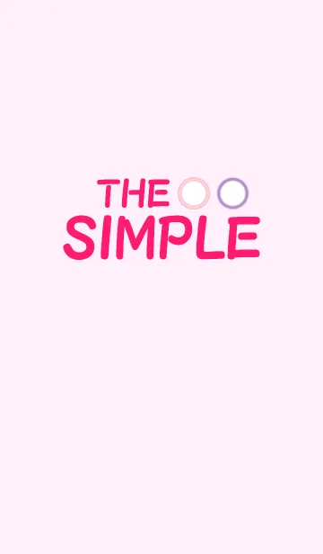 [LINE着せ替え] THE SIMPLE pink 10の画像1