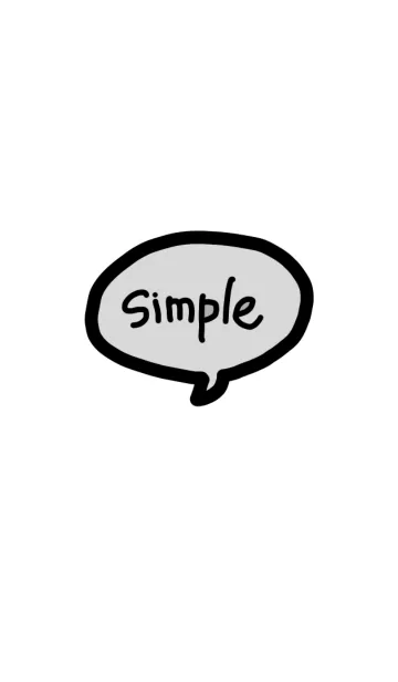 [LINE着せ替え] simple【くろ】の画像1