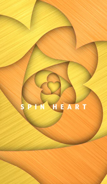 [LINE着せ替え] SPIN HEART -GOLD ＆ COPPER-の画像1