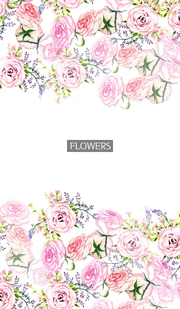 [LINE着せ替え] water color flowers_566の画像1