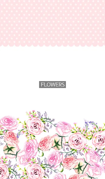 [LINE着せ替え] water color flowers_565の画像1