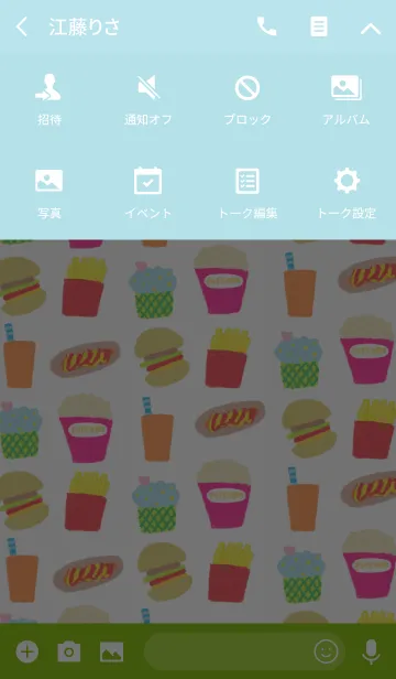 [LINE着せ替え] ジャンクフードのきせかえの画像4