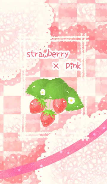 [LINE着せ替え] strawberry×pinkの画像1