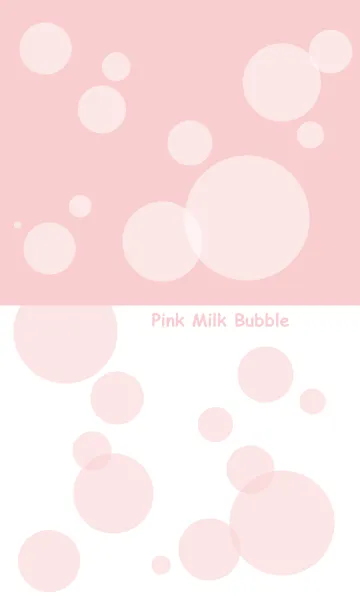 [LINE着せ替え] Pink Milk Bubbleの画像1