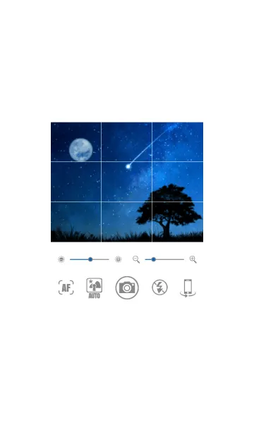 [LINE着せ替え] 【カメラ】×【流れ星に願いを】の画像1