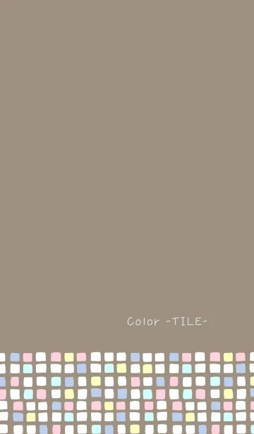 [LINE着せ替え] Color -TILE- 32の画像1