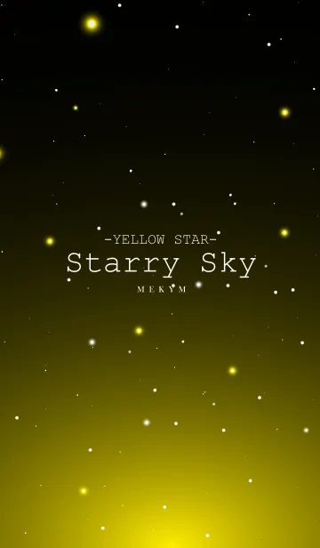 [LINE着せ替え] Starry Sky YELLOW STARの画像1